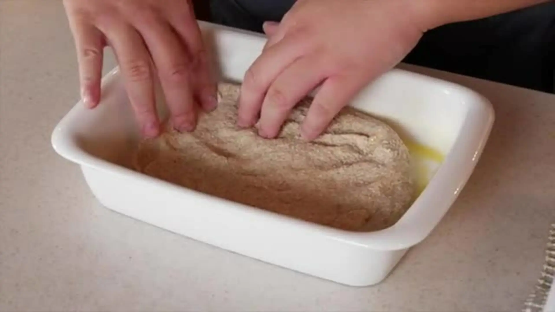 Focaccia, dej i form
