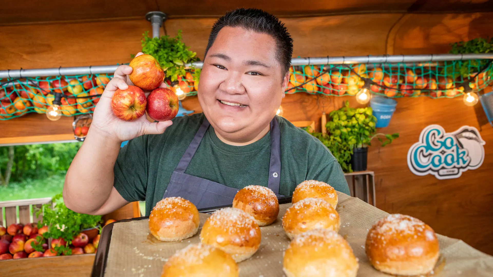 Æbleboller - trin for trin