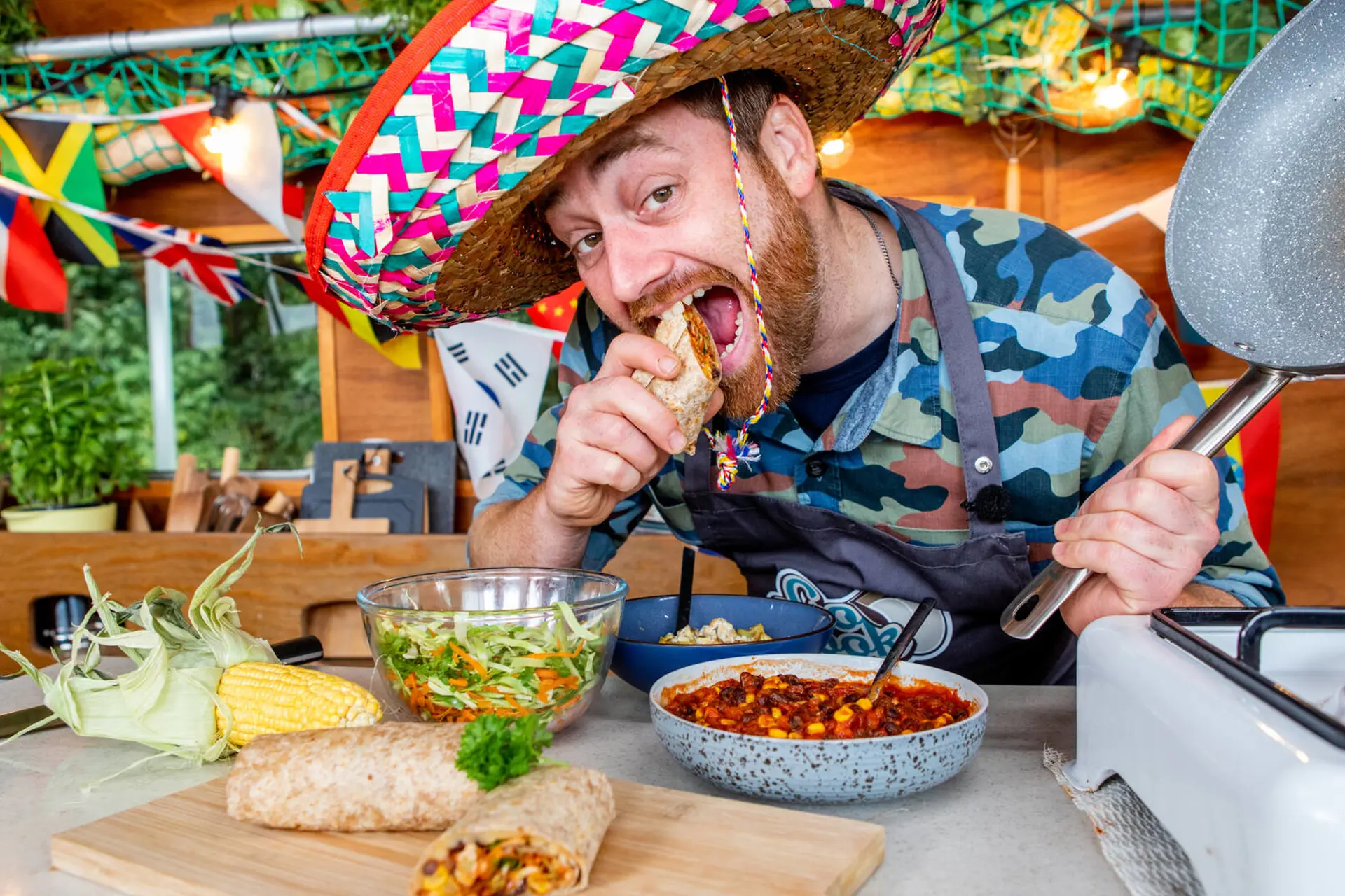 Burritos med kartofler