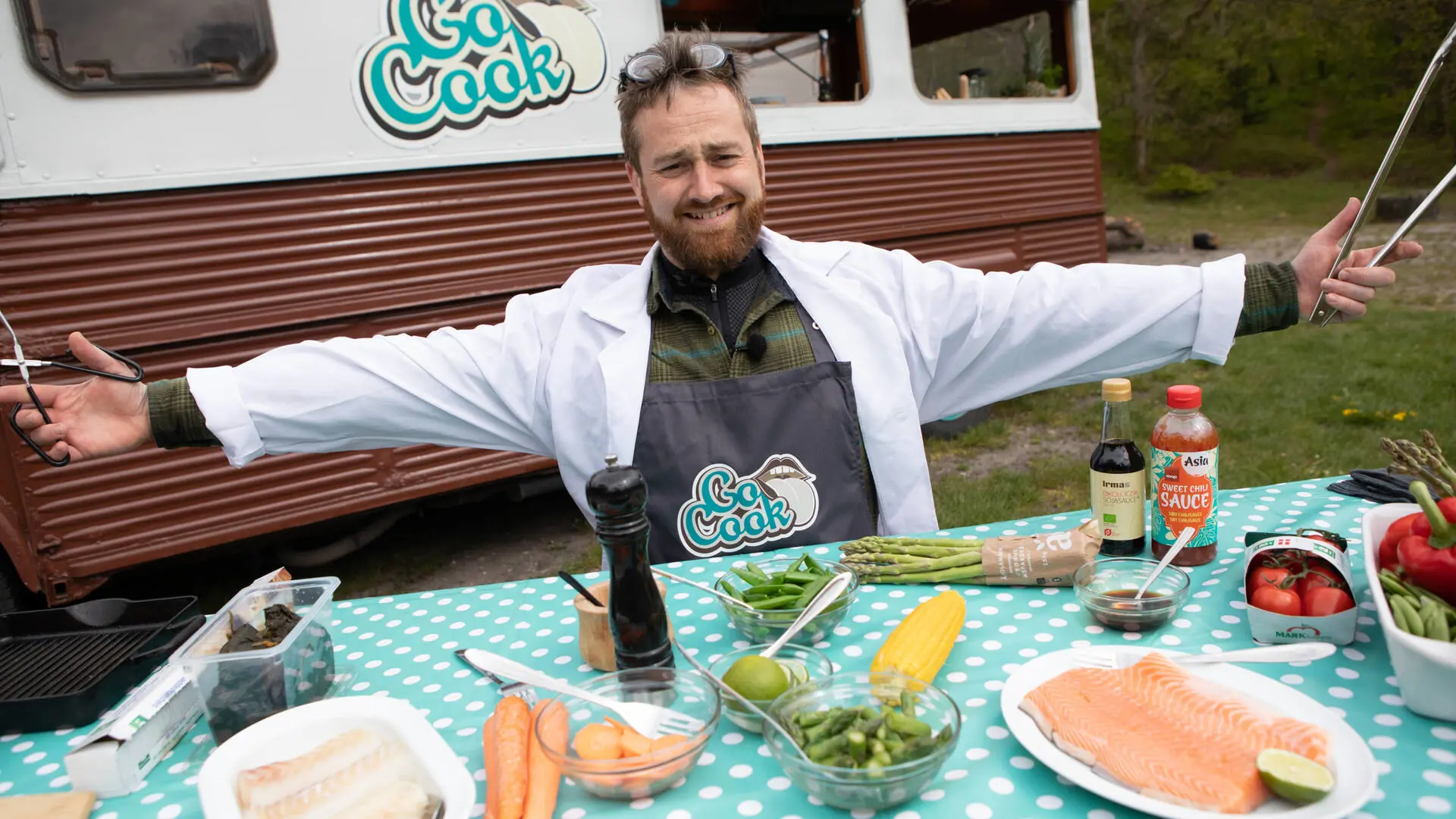 Grillede fiskepakker