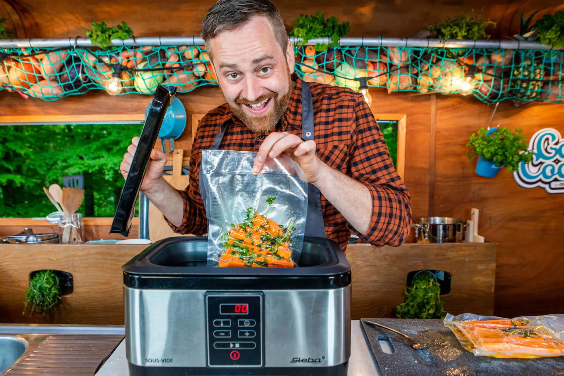 Sådan tilbereder du grøntsager sous vide