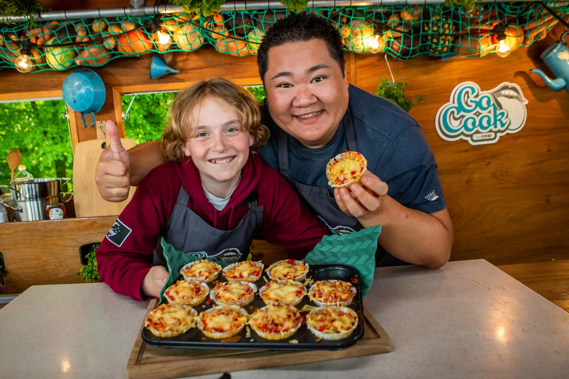 Mac and cheese muffins